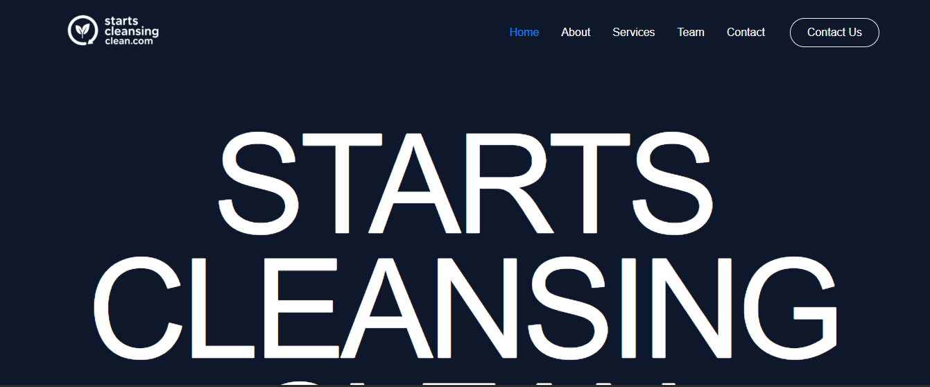 Starts Cleansing Clean - Health and wellness e-commerce website