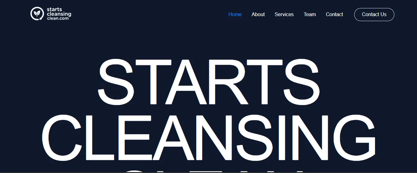 Starts Cleansing Clean - Health and wellness e-commerce website