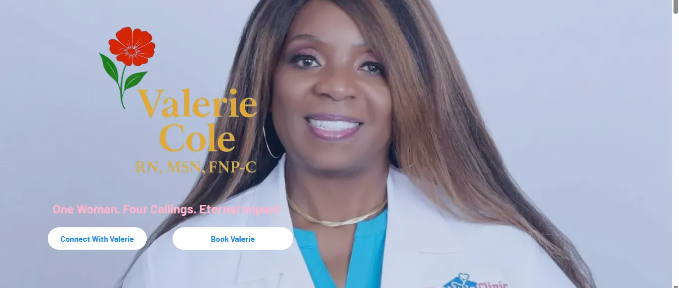 Valerie Cole 360 - Lifestyle brand Shopify store with e-commerce integration